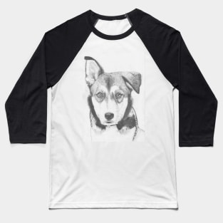 Husky Shepherd Cross Baseball T-Shirt